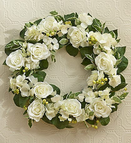 Classic All-White Wreath